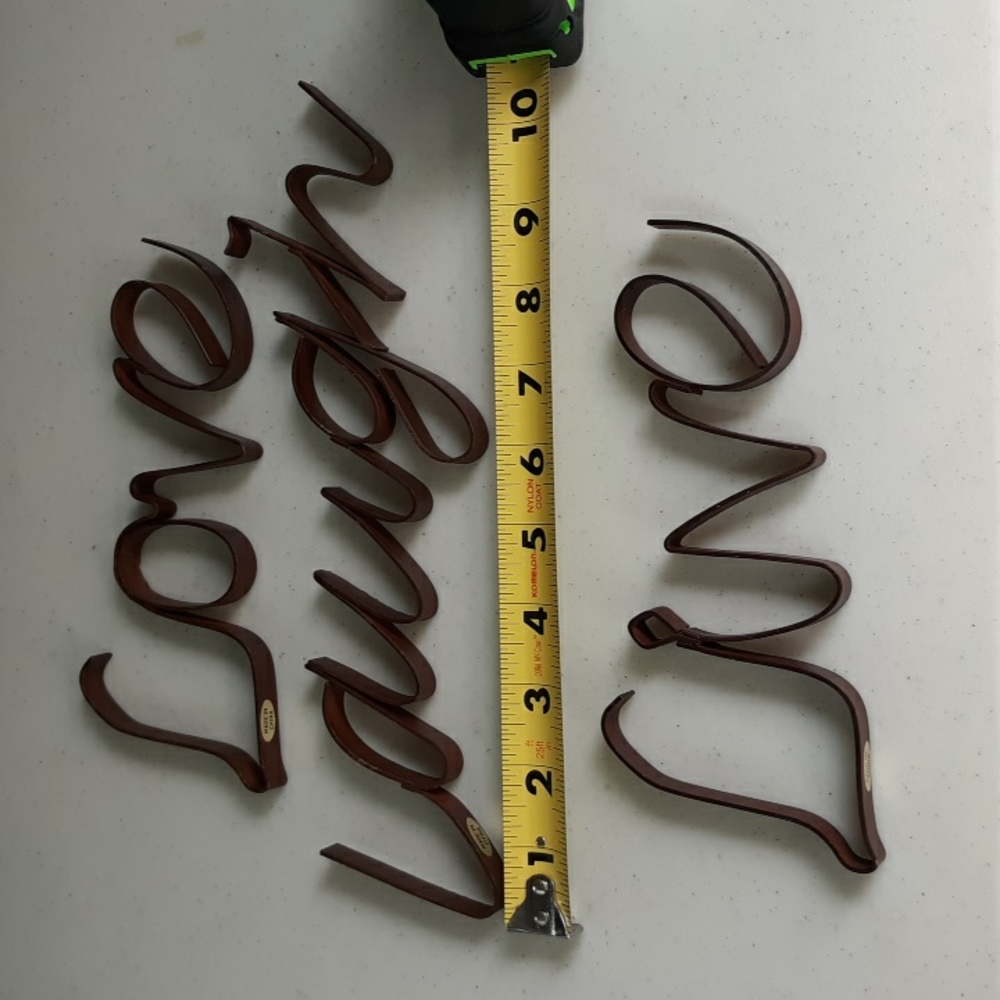 LOVE LAUGH LIVE Metal Wall Decor - Picture 2 of 5